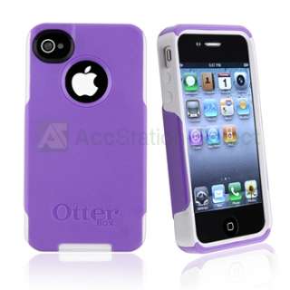 OTTERBOX COMMUTER CASE for APPLE iPHONE 4 4S PURPLE / WHITE   OEM 