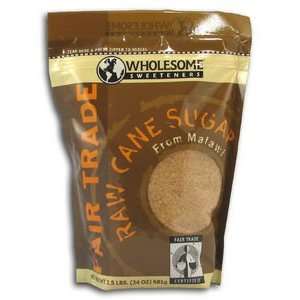 Wholesome Sweeteners Raw Cane Sugar, Fair Trade   24 oz. (Pack of 12 