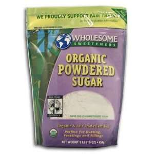 Wholesome Sweeteners Powdered Sugar, Organic   16 oz. (Pack of 12 