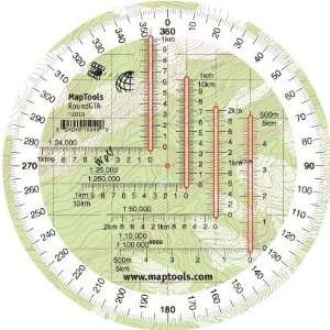 Map Tools Round Military UTM/MGRS Grid Reader & Protractor  