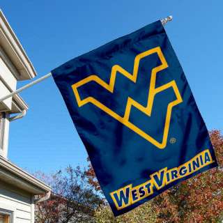 West Virginia Mountaineers WVU University College House Flag 