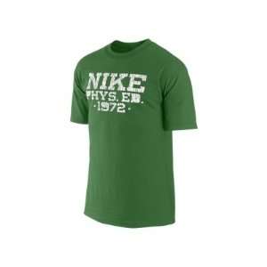 Nike Mens Phys. Ed 1972 Training T Shirt Green Size XL  