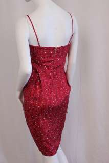 1000 Valentino RED Dress Corset Fun 6 S #00088E  