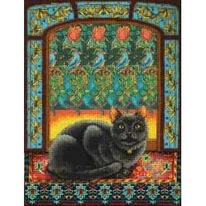  Cat in Window kit (cross stitch) Arts, Crafts & Sewing
