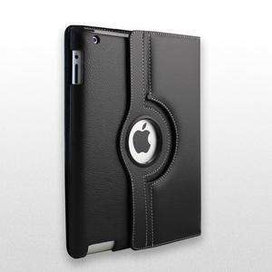 iPad2 leather case (Rotating 360 degree) in Black  