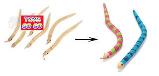 DIY Paint Your Own Wooden Snake,Kid,Party Favor Supply Decoration 