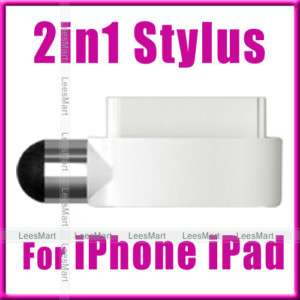 2in1 Dock Dust Cap&Stylus iPhone 4 i Pad 2 iPod touch  