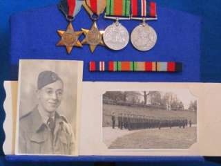 Nice ww2 Medal Group of 4 to Corporal Waite RAF Full Size  