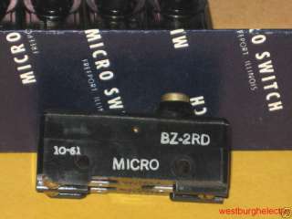 Micro switch BZ 2RD button style NO/NC 15A NOS bz2rd  