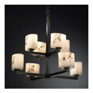 Justice Design Group FAL 8828 30 DBRZ Lumenaria 8 Light Chandeliers in 