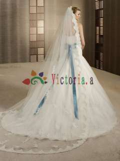   Ivory Soutache/Ribbon Applique Beaded Wedding Dress Prom Gowns  