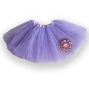 Tutu with Pink Leopard Flower Accent  Size 2 8   Ballerina Skirt Dress 