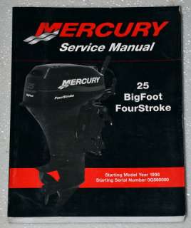 1998 2001 MERCURY OUTBOARD 25 HP BIGFOOT 4 Four Stroke Service Manual 