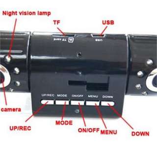 264 Dual Lens DashBoard Camera 16 LEDs IR Night Vision Car DVR 