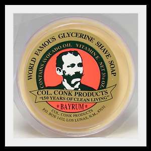 Col. Conk World Famous BayRum Shave Soap 3 Bar 3.75 oz  