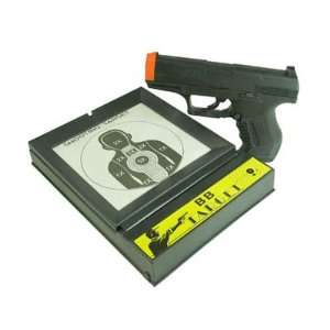 Scale Hand Gun With A Airsoft Target Trap  Sports 