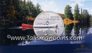 Canada 2012 Polar Bear Swimming $20 Commemorative Pure Silver Specimen 