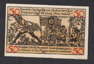 Germany   Notgeld 1918 Hameln   Pied Piper, uncirculated  