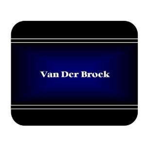  Personalized Name Gift   Van Der Broek Mouse Pad 