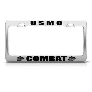   Military license plate frame Stainless Metal Tag Holder Automotive