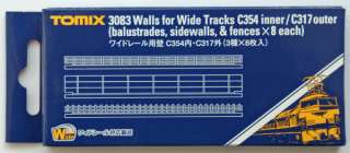 Walls for Wide Track C354 Inner C317 Outer   Tomix 3083  