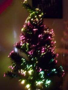 FIBEROPTIC MULTI COLOR 32 INCH CHRISTMAS TREE LAST ONE  