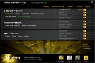 Norton Internet Security 2012 1 User License for 3 PCS Installs 