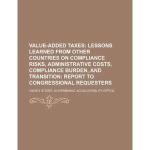  Value added taxes lessons learned from other countries on 