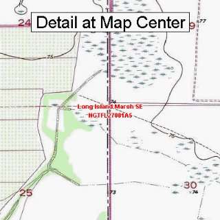  USGS Topographic Quadrangle Map   Long Island Marsh SE 