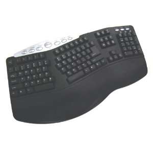  ADESSO PCK 208B Keyboard QWERTY 105 Cable USB PS/2 Black 