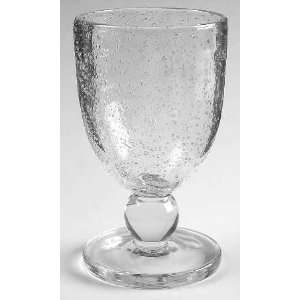  Tag Ltd Bubble Glass Water Goblet, Crystal Tableware 