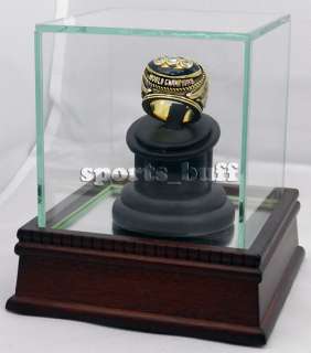 Championship Display Case Cherry Wood Glass Display Case Ring Box