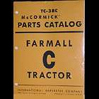 FARMALL C Tractor Parts Booklet Catalog Manual TC 38 IH