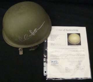 Charlie Sheen Signed Platoon Helmet with JSA COA  