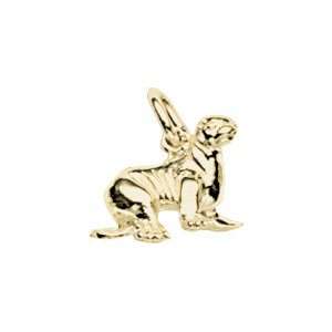    Rembrandt Charms Sea Lion Charm, Gold Plated Silver Jewelry
