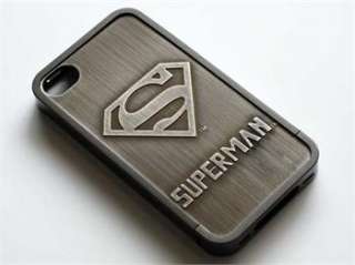 3D SUPERMAN Hard Protect Back Case PC Bumper Frame Cover for iPhone 4 