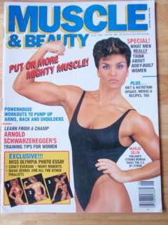 MUSCLE & BEAUTY female bodybuilding magazine/MARJO SELIN/CORY EVERSON 