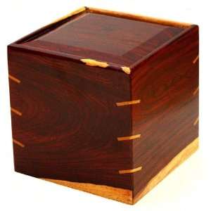  Cocobolo Wood Cremation Urn Hand Made in Costa Rica 