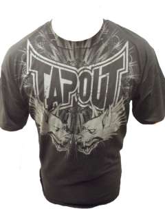 Tapout Wolfslair II Mma Ufc Cage Fighter T Shirt New Mens Black Large 