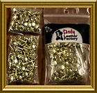 100 Pack of Brass Plate LARGE DOUBLE CAP RIVETS 1375 11