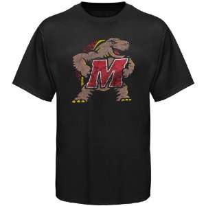  NCAA My U Maryland Terrapins Vintage Logo T Shirt   Black 