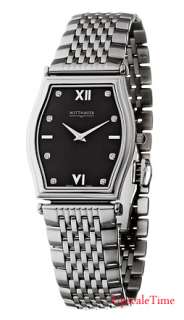 Wittnauer 10D08 Stratford Black Dial Stainless Steel Mens Watch