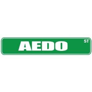   AEDO ST  STREET SIGN