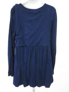 You are bidding on a FLOWERS BY ZOE GIRLS Navy Blue Long Sleeve Dress 