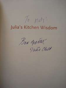 SIGNED 1ST RARE Julias Kitchen Wisdom by Julia Child HBDJ 2000 