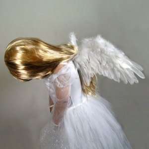  White Feather Angel Wings & FREE HALO for Kids, Toddlers 
