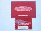 STARBUCKS 2007 PLUS 2 CARD, STARBUCKS 2009 WINTER DOG WALKING CARD 