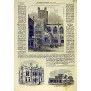  1872 Chester Cathedral Building Townhall Poplar Andaman 