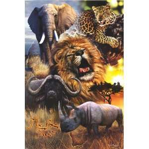  African Big Five   Inspirational Posters   24 x 36