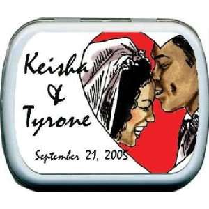 African American Couple Personalized Mints